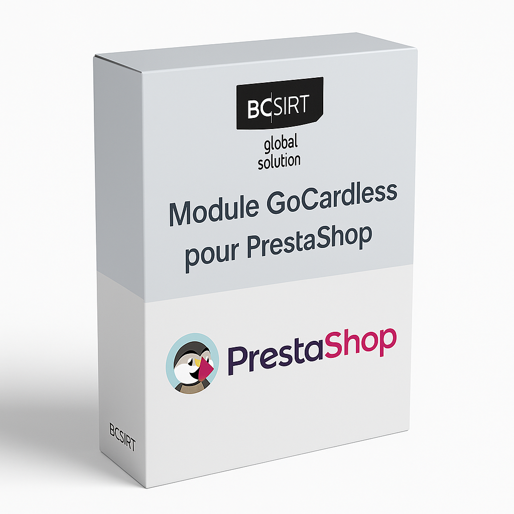 Module GoCardless pour PrestaShop - Solution de paiement par prélèvement SEPA automatique BCSIRT