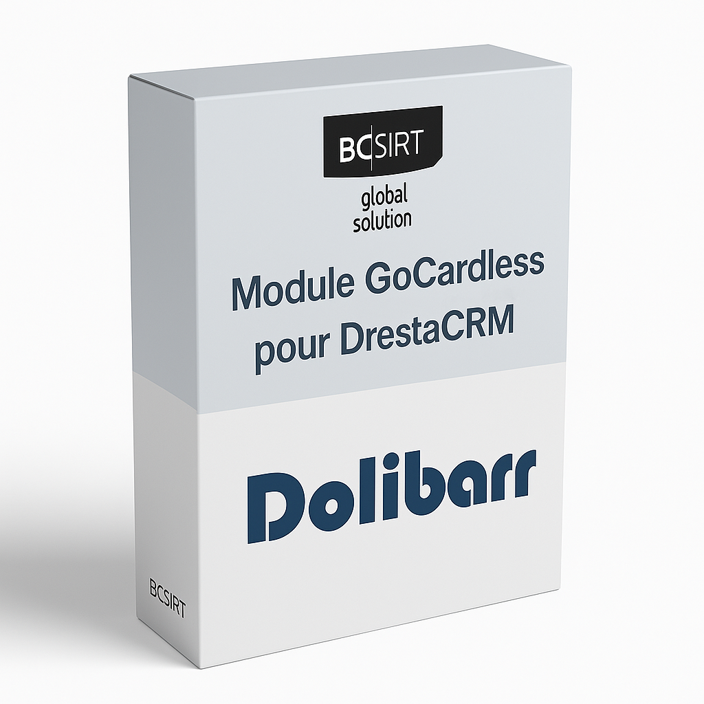 Module GoCardless pour Dolibarr ERP/CRM - Solution de prélèvement SEPA automatique pour gestion commerciale - BCSIRT